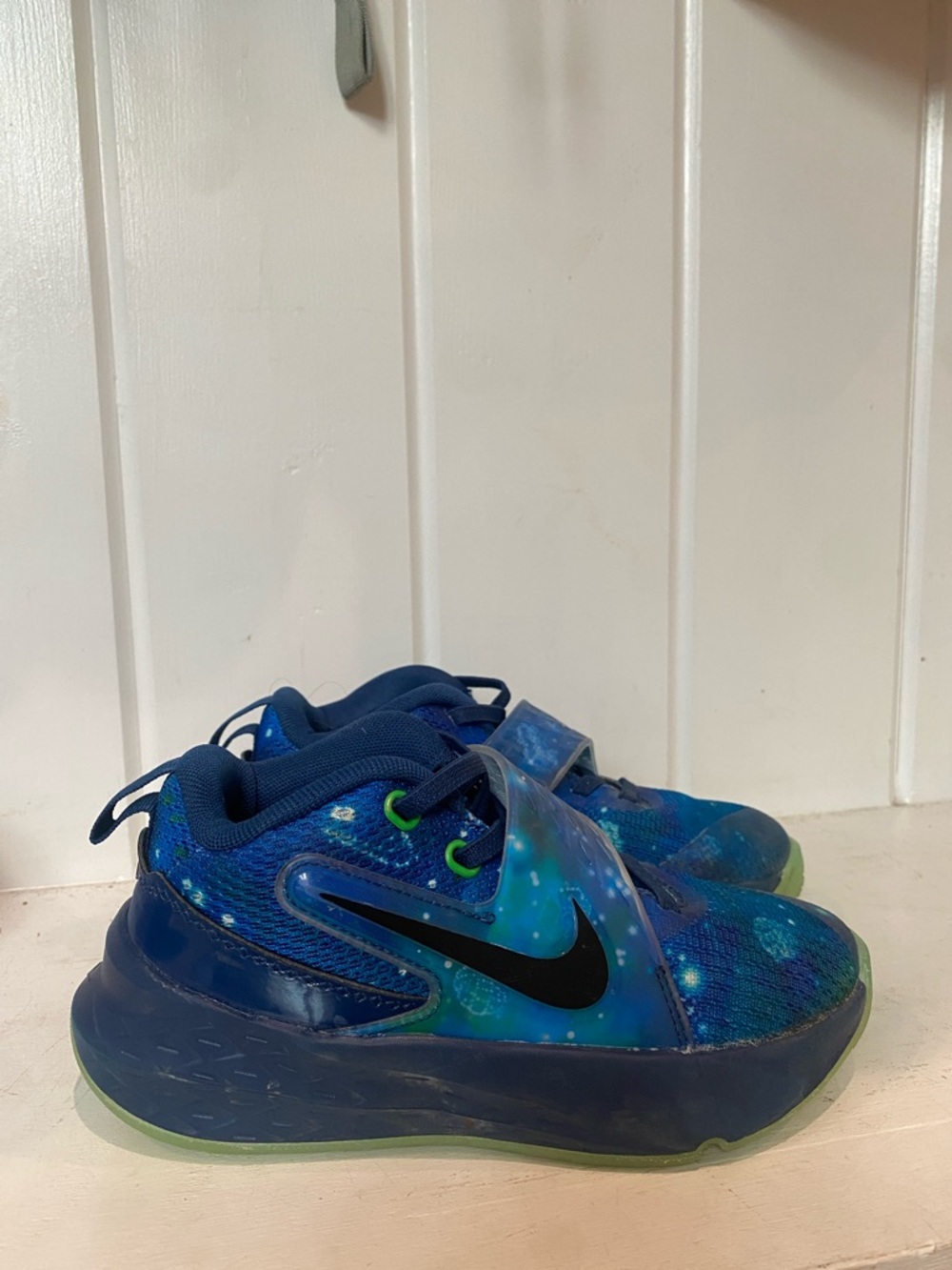 Nike Kids Blue Galaxy Strap Sneakers Lego